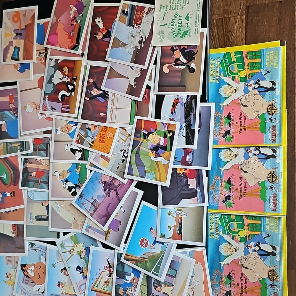 Sylvester & Tweety Mysteries Stickers Diamond Complete Your Album